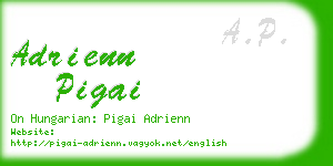 adrienn pigai business card